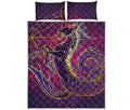 Fantastic Capricorn Sign Print Quilt Bed Set