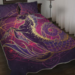 Fantastic Capricorn Sign Print Quilt Bed Set