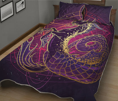 Fantastic Capricorn Sign Print Quilt Bed Set