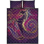 Fantastic Capricorn Sign Print Quilt Bed Set