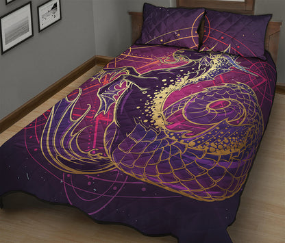 Fantastic Capricorn Sign Print Quilt Bed Set