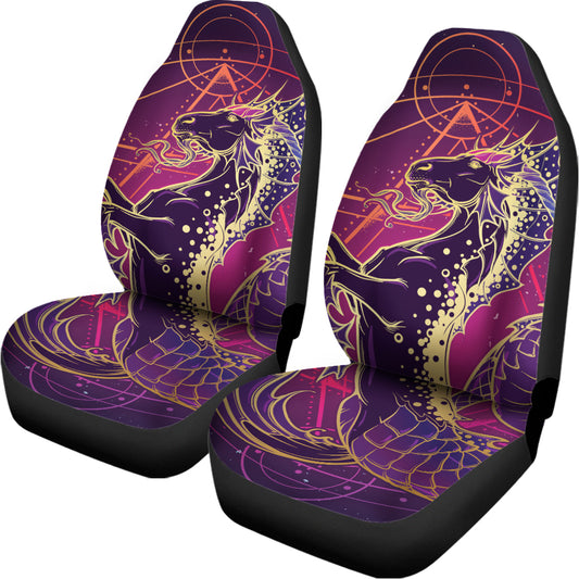 Fantastic Capricorn Sign Print Universal Fit Car Seat Covers