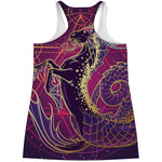 Fantastic Capricorn Sign Print Women's Racerback Tank Top