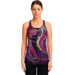 Fantastic Capricorn Sign Print Women's Racerback Tank Top
