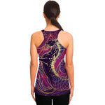 Fantastic Capricorn Sign Print Women's Racerback Tank Top