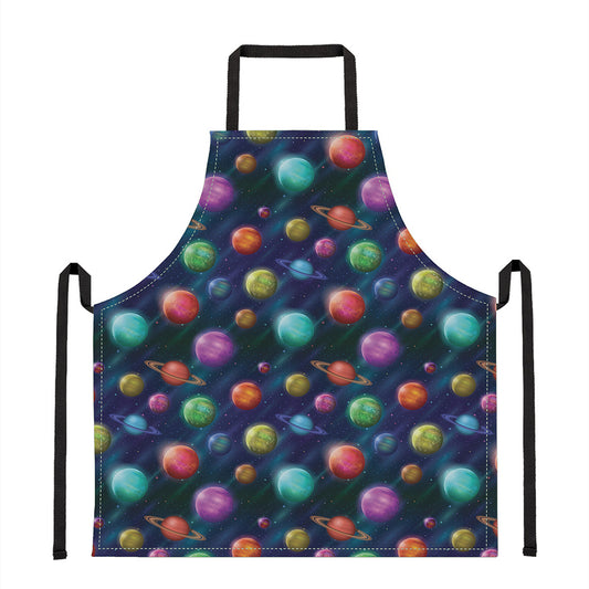 Fantastic Planets Pattern Print Apron