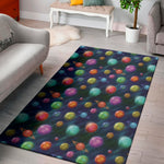 Fantastic Planets Pattern Print Area Rug