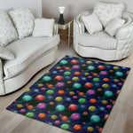 Fantastic Planets Pattern Print Area Rug