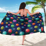 Fantastic Planets Pattern Print Beach Sarong Wrap