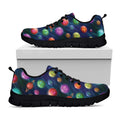 Fantastic Planets Pattern Print Black Running Shoes
