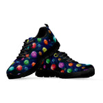 Fantastic Planets Pattern Print Black Sneakers