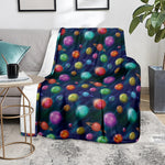 Fantastic Planets Pattern Print Blanket