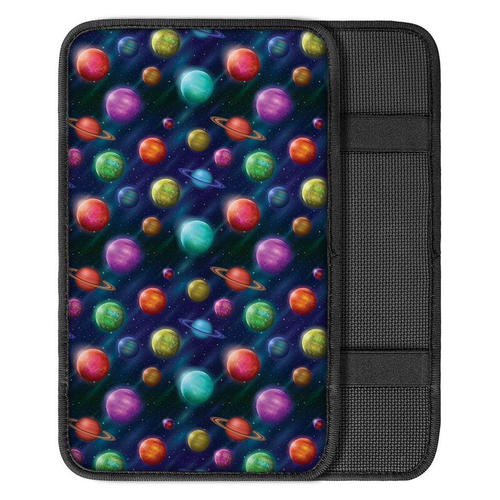 Fantastic Planets Pattern Print Car Center Console Cover