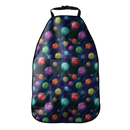 Fantastic Planets Pattern Print Car Seat Organizers