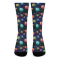 Fantastic Planets Pattern Print Crew Socks