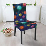 Fantastic Planets Pattern Print Dining Chair Slipcover