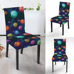 Fantastic Planets Pattern Print Dining Chair Slipcover