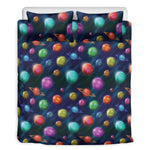 Fantastic Planets Pattern Print Duvet Cover Bedding Set