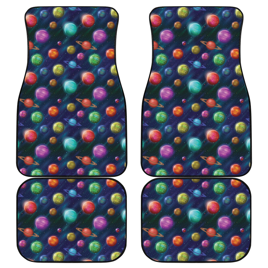 Fantastic Planets Pattern Print Front and Back Car Floor Mats