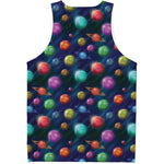 Fantastic Planets Pattern Print Men's Tank Top