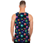 Fantastic Planets Pattern Print Men's Tank Top