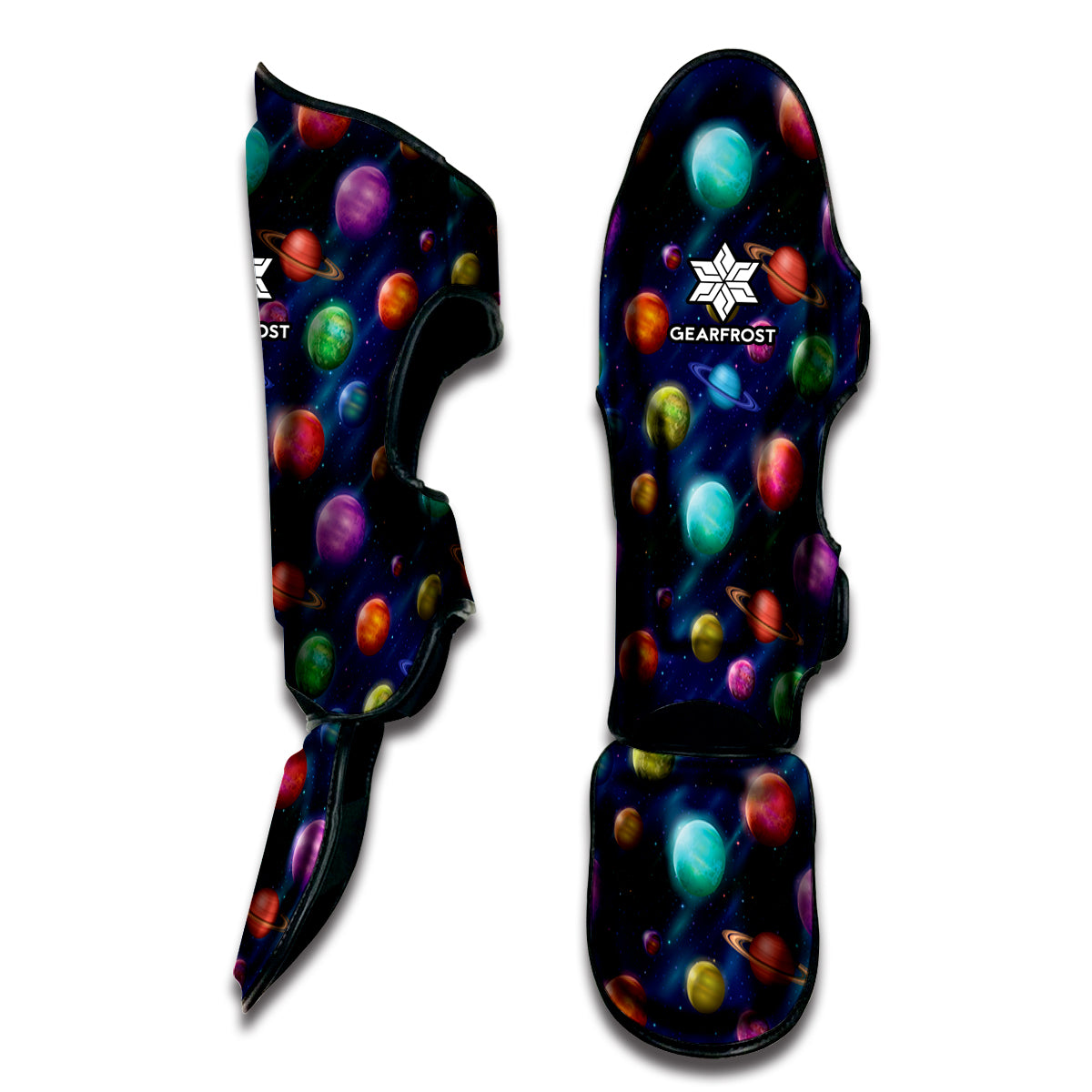 Fantastic Planets Pattern Print Muay Thai Shin Guard