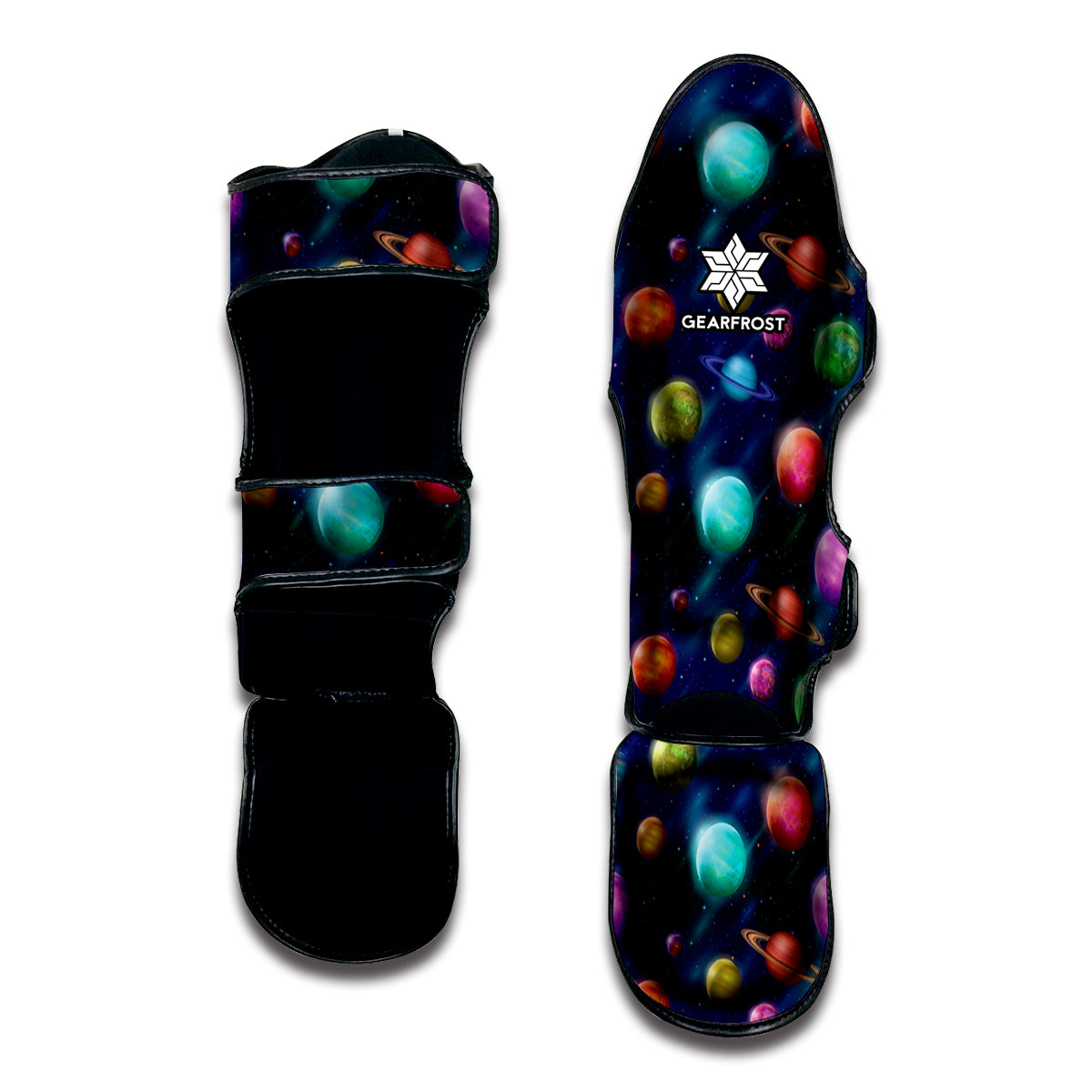 Fantastic Planets Pattern Print Muay Thai Shin Guard
