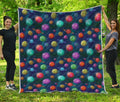 Fantastic Planets Pattern Print Quilt