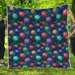 Fantastic Planets Pattern Print Quilt