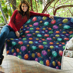 Fantastic Planets Pattern Print Quilt