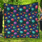 Fantastic Planets Pattern Print Quilt
