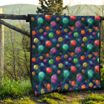 Fantastic Planets Pattern Print Quilt