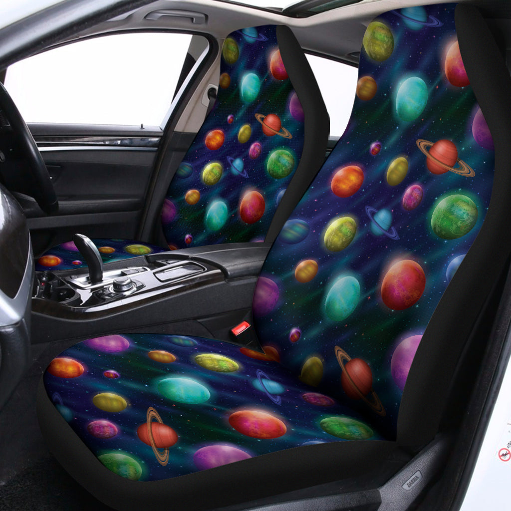 Fantastic Planets Pattern Print Universal Fit Car Seat Covers