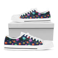 Fantastic Planets Pattern Print White Low Top Sneakers