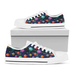 Fantastic Planets Pattern Print White Low Top Shoes