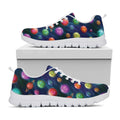 Fantastic Planets Pattern Print White Running Shoes