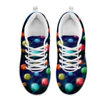 Fantastic Planets Pattern Print White Sneakers