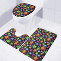 Fantastic Star Pattern Print 3 Piece Bath Mat Set