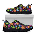 Fantastic Star Pattern Print Black Running Shoes