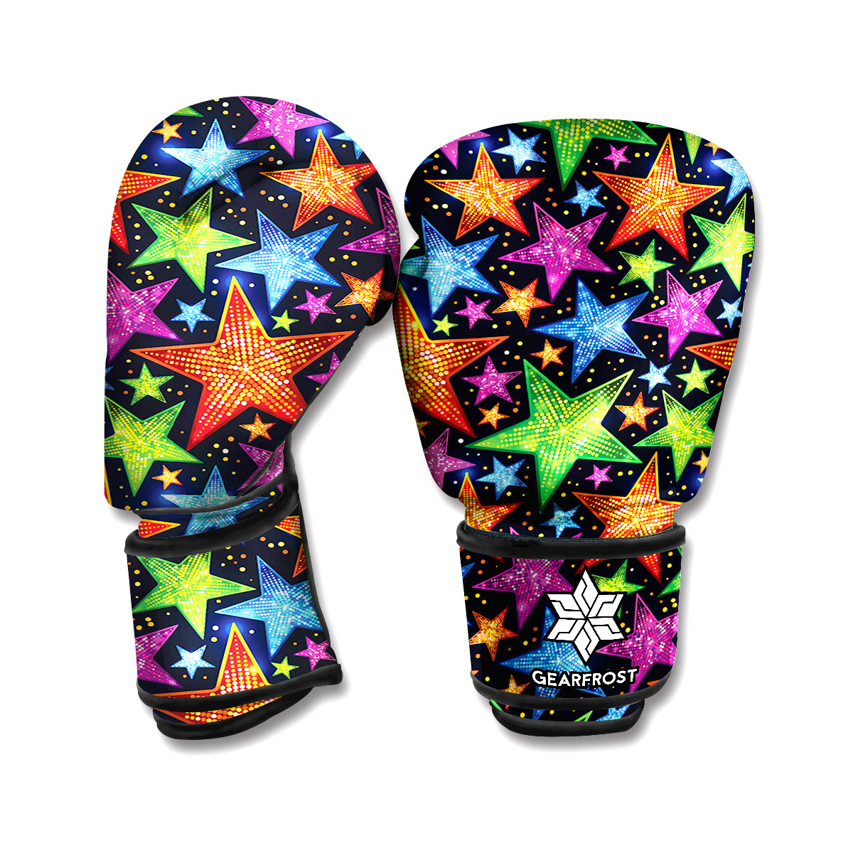 Fantastic Star Pattern Print Boxing Gloves