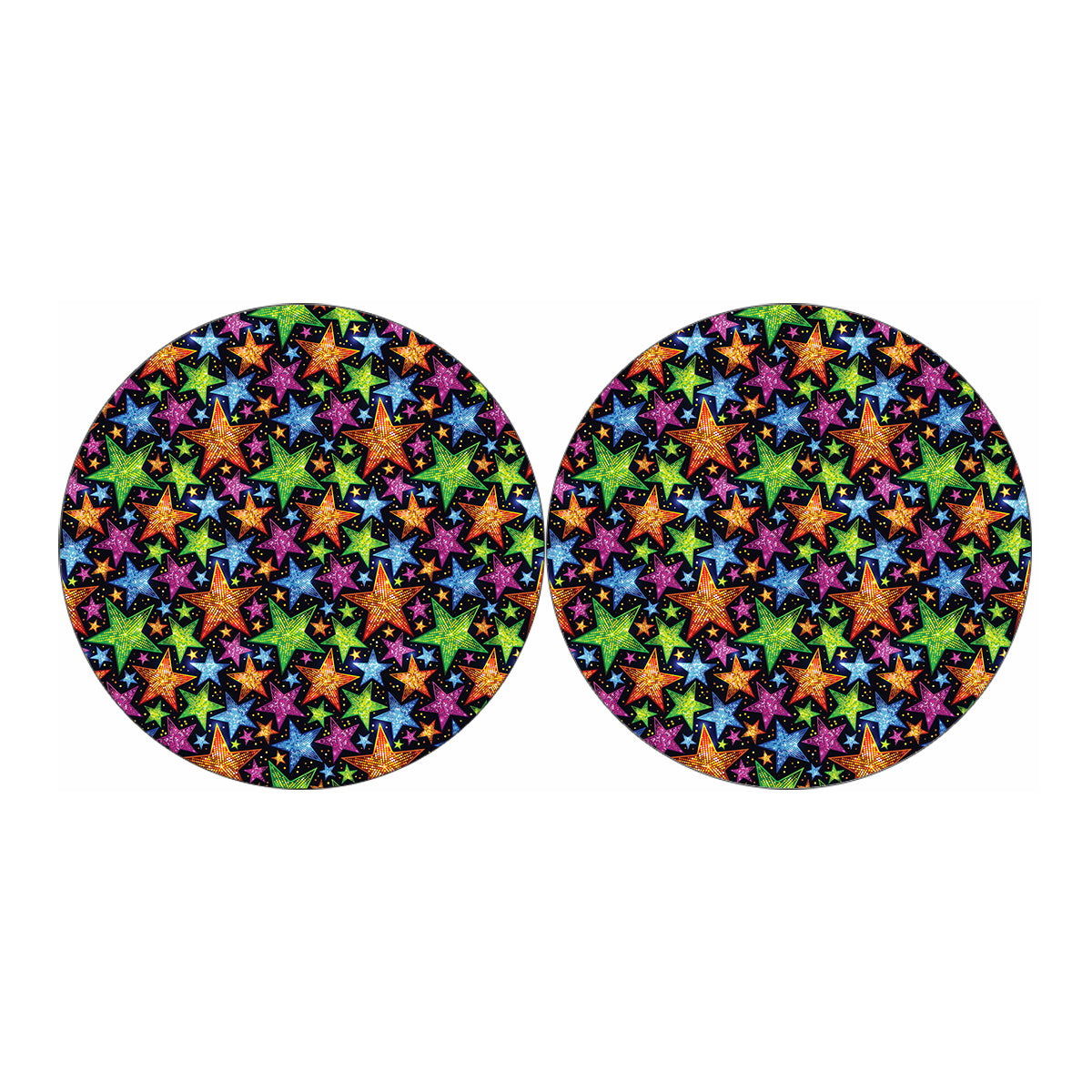 Fantastic Star Pattern Print Car Coasters