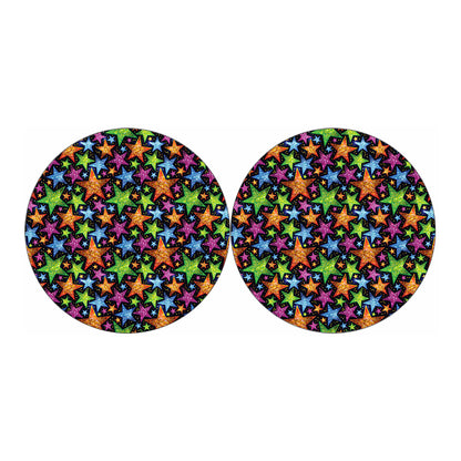 Fantastic Star Pattern Print Car Coasters