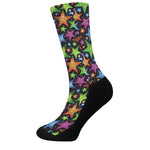 Fantastic Star Pattern Print Crew Socks