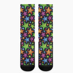 Fantastic Star Pattern Print Crew Socks