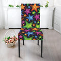 Fantastic Star Pattern Print Dining Chair Slipcover