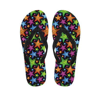 Fantastic Star Pattern Print Flip Flops