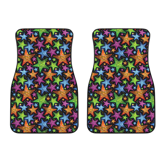 Fantastic Star Pattern Print Front Car Floor Mats