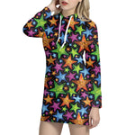 Fantastic Star Pattern Print Hoodie Dress