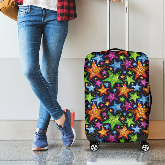 Fantastic Star Pattern Print Luggage Cover