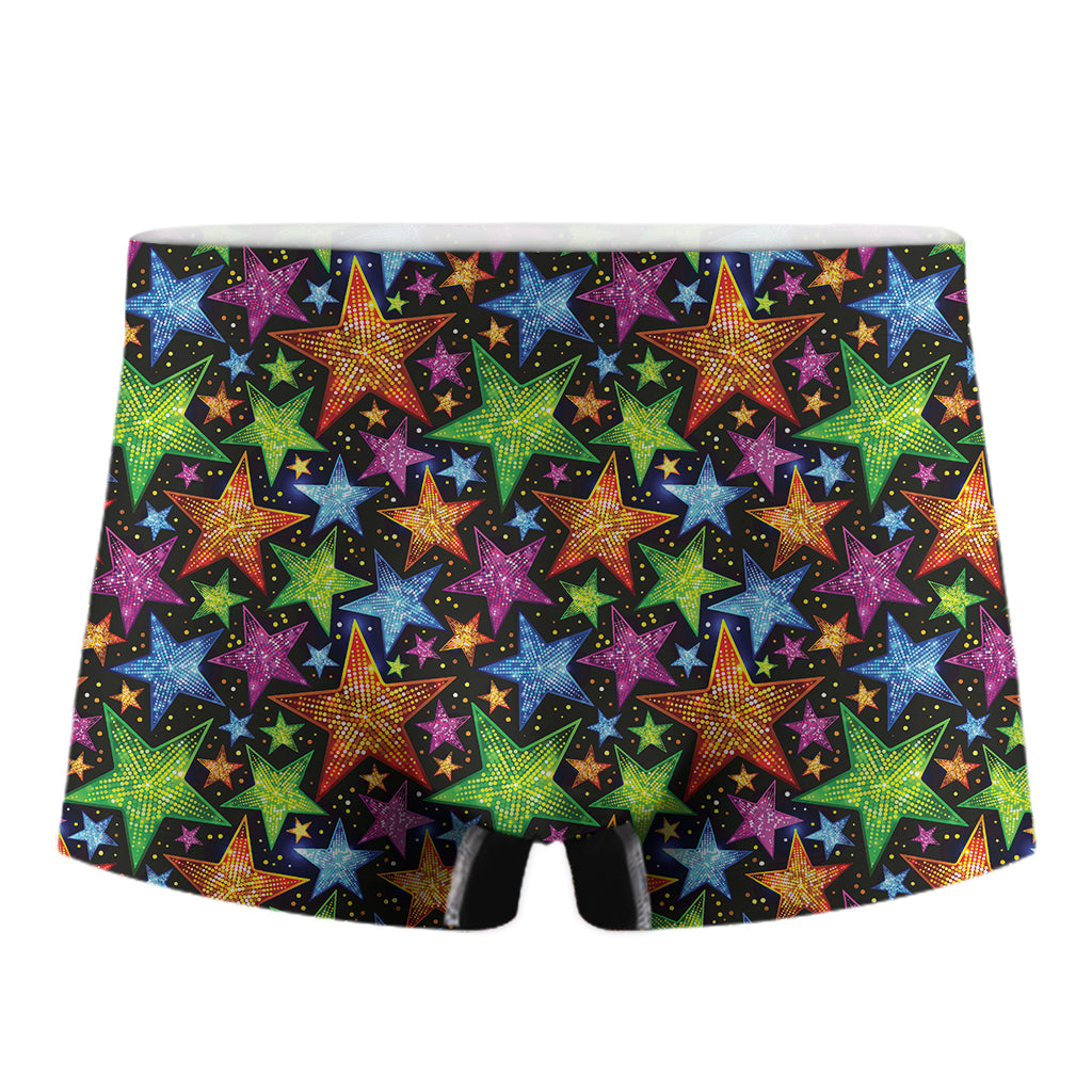 Fantastic Star Pattern Print Men's Boxer Briefs